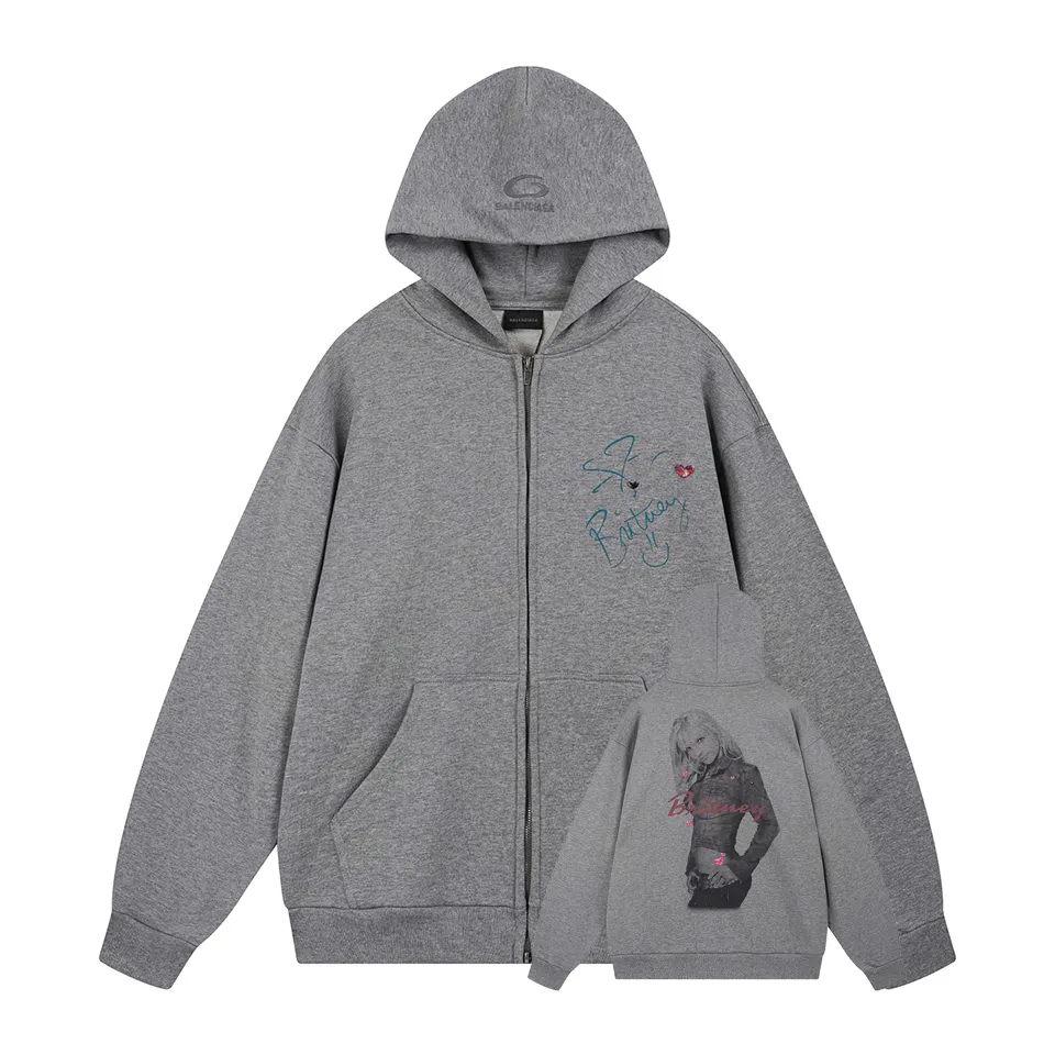 BALENCI*GA Music |Britney Series Series . . . . . . 460g . Same Style -Color：Gray -SIZE：Xs S M L 8982#